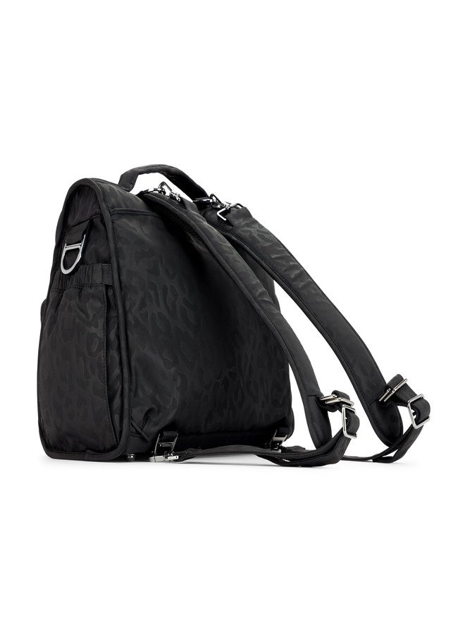 JuJuBe Diaper Bag, Travel Backpack and Large Tote with Portable Changing Pad, Stroller Hooks & Pockets for Baby Bottles, Diapers, Pacifier, Snacks, and Daily Essentials, BFF - Black Catwalk - Image 2